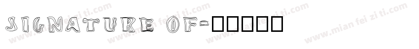 signature of字体转换